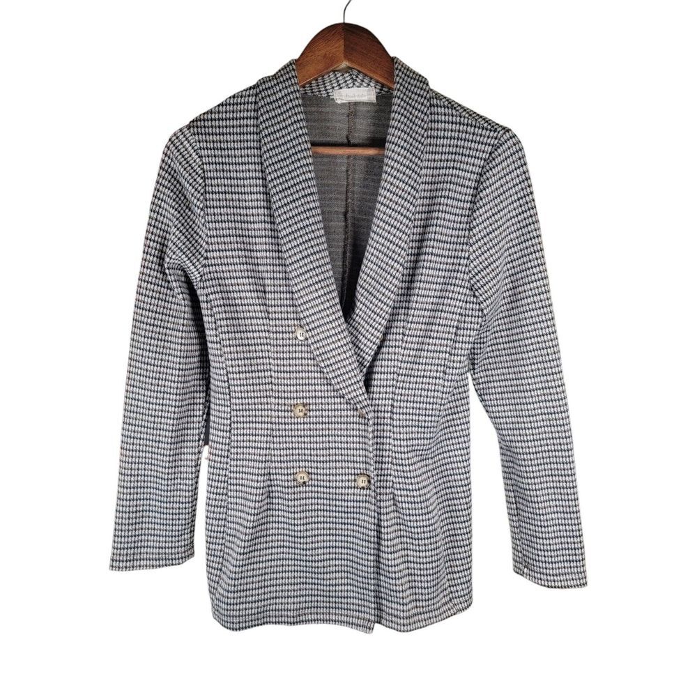 Altar'd State Women's Size Small Jacket Blazer Black Brown‎ Houndstooth
